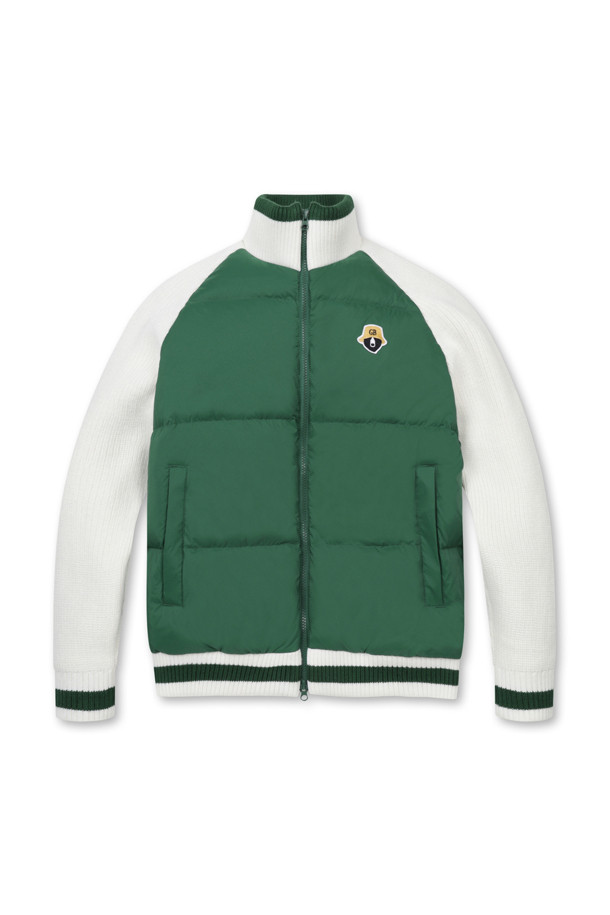 Golden Bear - 블루종/점퍼 - (MEN) Knit Hybrid Full Zip Jumper(Green)