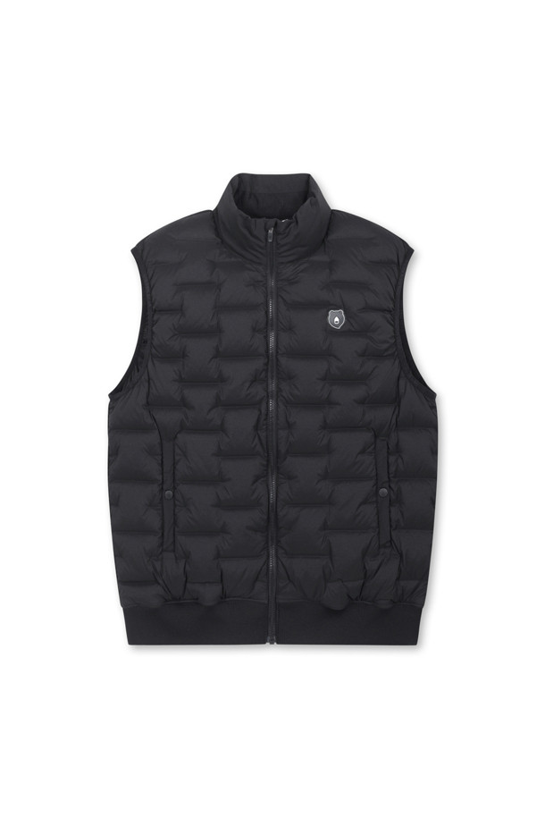 Golden Bear - 베스트 - (MEN) Tube Down Zip-up Vest(Black)