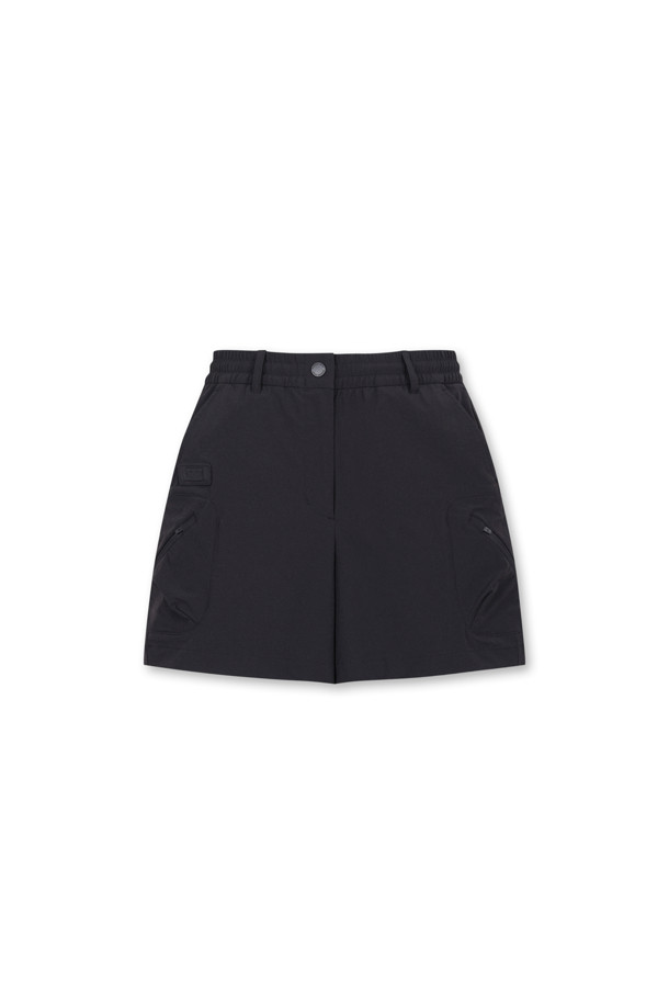 Golden Bear - 쇼트팬츠 - (WOMEN) Zipper Cargo Shorts(Black)