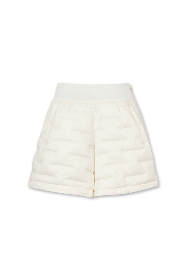 Golden Bear - 하프팬츠 - (WOMEN) Tube Down Banding Shorts(Ivory)