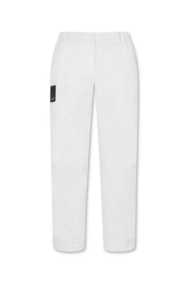 Golden Bear - 롱/미디팬츠 - (WOMEN) Bonding Semi Jogger Pants(Ivory)					