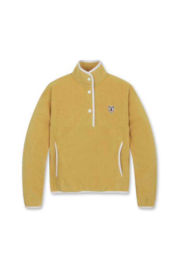 Golden Bear - 스웻셔츠 - (WOMEN) Button Neck Fleece SweatShirt(Yellow)