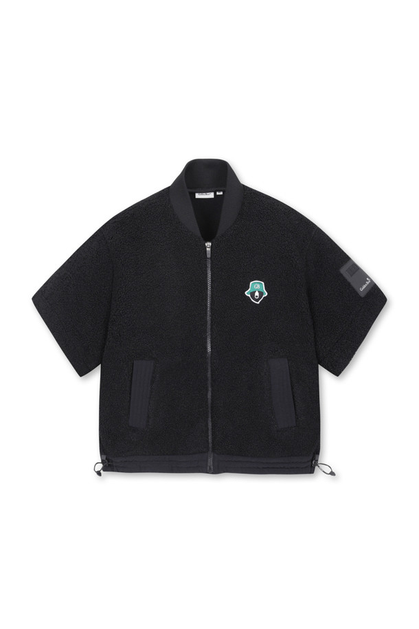 Golden Bear - 점퍼 - (WOMEN) Short Sleeve Fleece Jacket(Black)