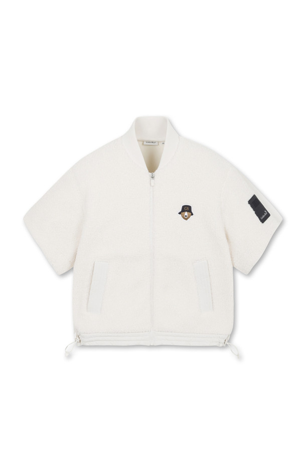 Golden Bear - 점퍼 - (WOMEN) Short Sleeve Fleece Jacket(Ivory)