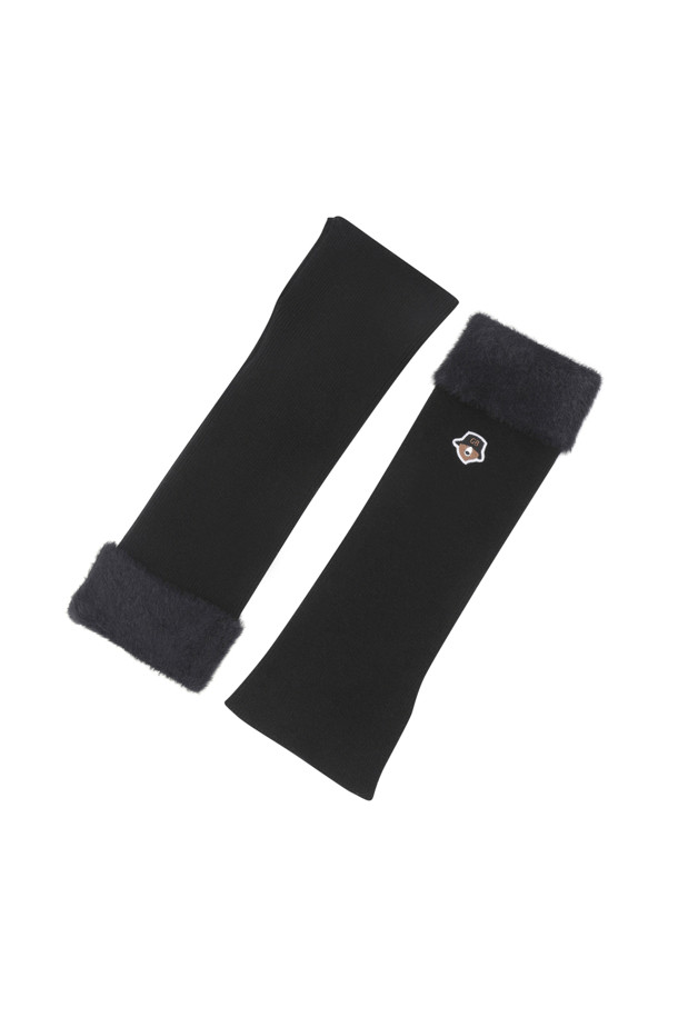 Golden Bear - 기타소품 - (WOMEN) Knitted Boucle Leg Warmer(Black)