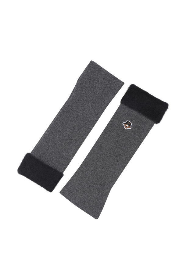 Golden Bear - 기타소품 - (WOMEN) Knitted Boucle Leg Warmer(Grey)