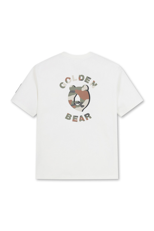 Golden Bear - 반팔티셔츠 - [Re-Order](MEN)Camo Bear Graphic T-shirt