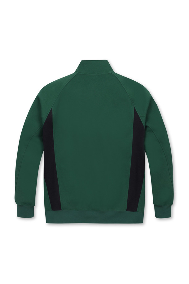 Golden Bear - 긴팔티셔츠 - (MEN) Color Blocked Half Zip Sweatshirt(Black)