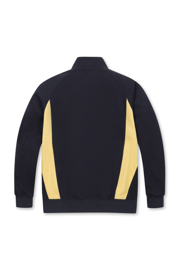 Golden Bear - 긴팔티셔츠 - (MEN) Color Blocked Half Zip Sweatshirt(Navy)