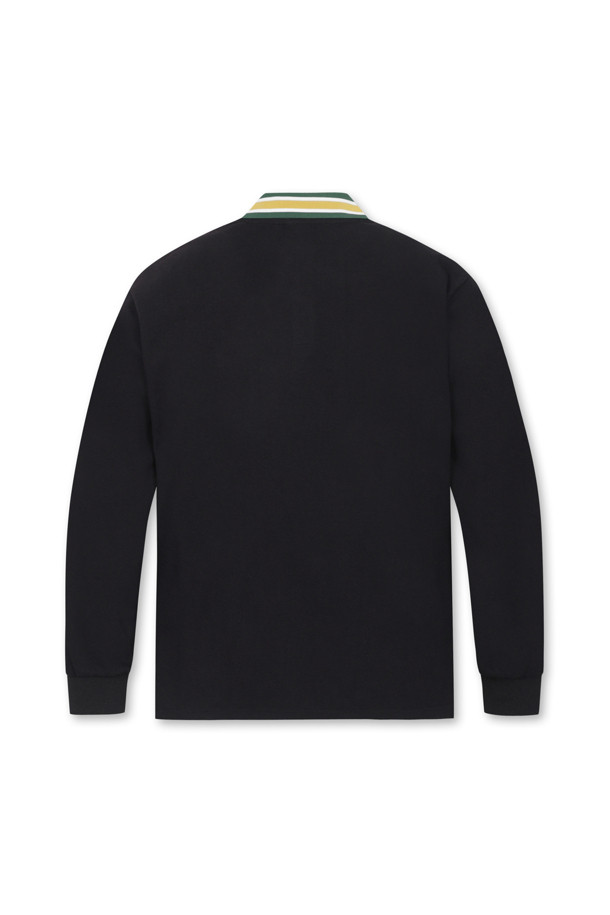 Golden Bear - 긴팔티셔츠 - (MEN) Contrast Collar Sweatshirt(Black)