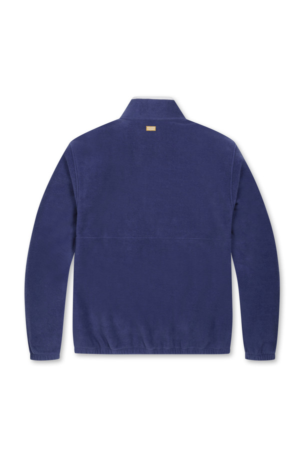 Golden Bear - 긴팔티셔츠 - (MEN) Stand Collar Half BD Fleece(Navy)