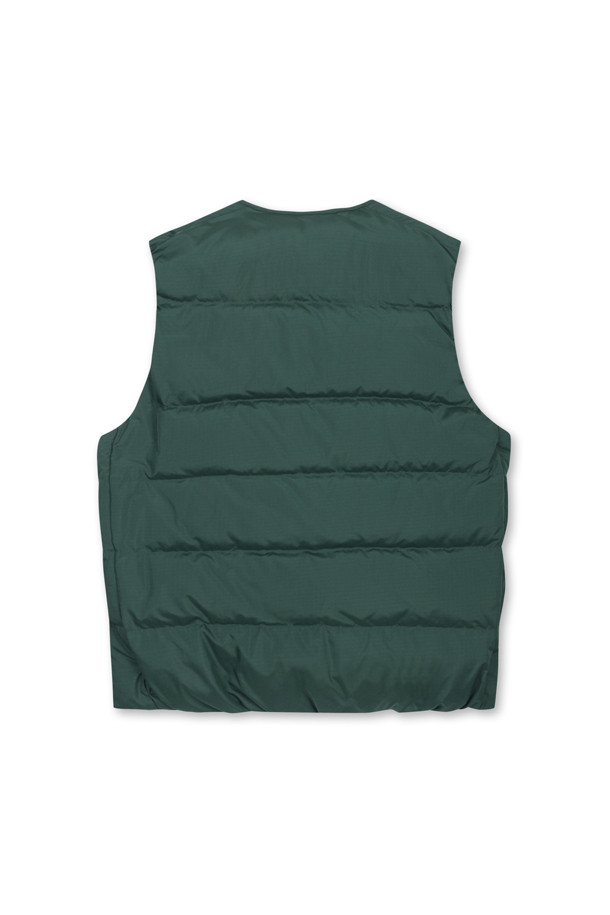 Golden Bear - 베스트 - (MEN) Collarless Round Zip up Vest(Green)