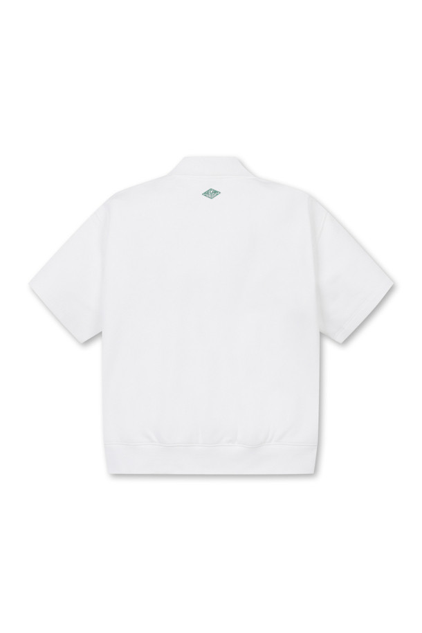 Golden Bear - 반소매 티셔츠 - [Golden Bear X TCG] Collarneck Short Sleeve Sweat shirt(for women)