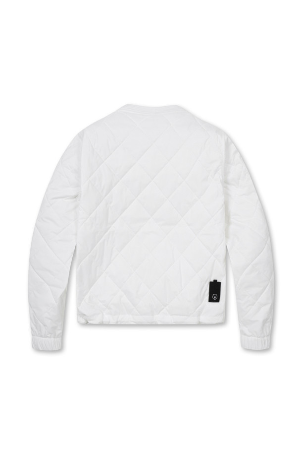 Golden Bear - 스웻셔츠 - (WOMEN) Quilted V-neck SweatShirt(Ivory)	