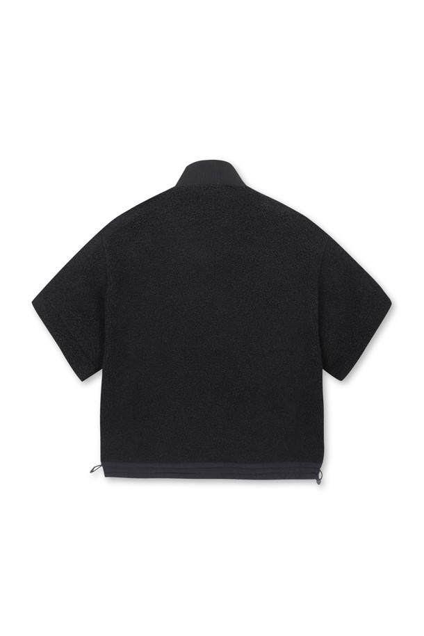 Golden Bear - 점퍼 - (WOMEN) Short Sleeve Fleece Jacket(Black)