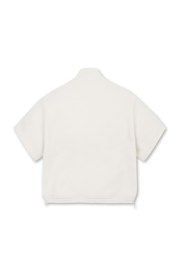 Golden Bear - 점퍼 - (WOMEN) Short Sleeve Fleece Jacket(Ivory)