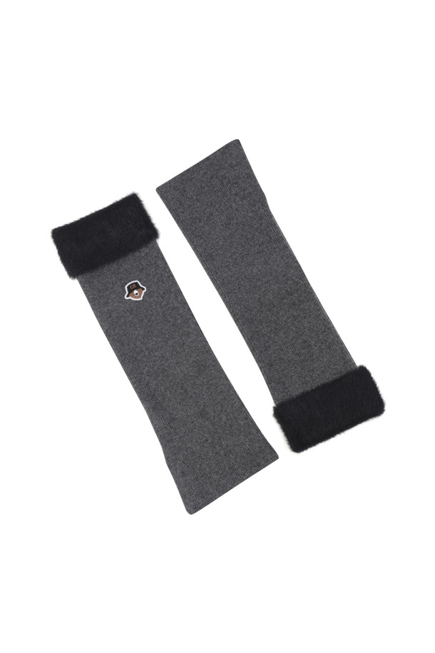 Golden Bear - 기타소품 - (WOMEN) Knitted Boucle Leg Warmer(Grey)