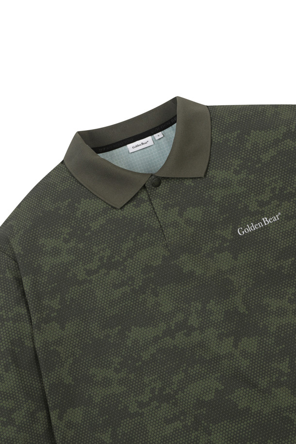 Golden Bear - 반팔티셔츠 - Digi-Camo Collar Neck Woven Sweatshirt