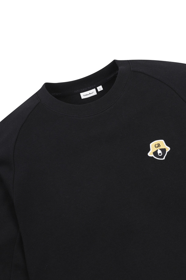 Golden Bear - 긴팔티셔츠 - (MEN) Stretch banded Hem Sweatshirt(Black)