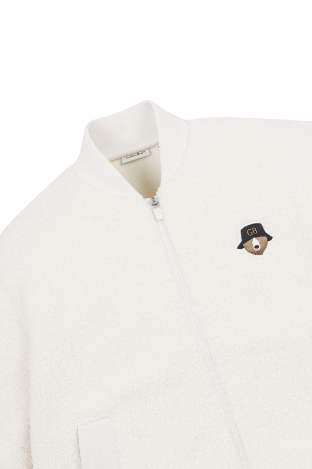 Golden Bear - 점퍼 - (WOMEN) Short Sleeve Fleece Jacket(Ivory)