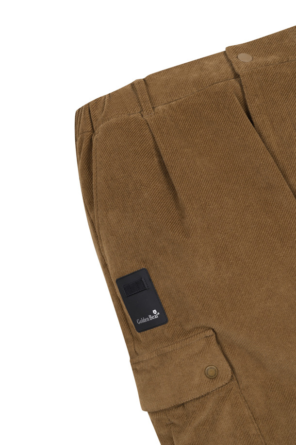 Golden Bear - 캐주얼팬츠 - (MEN) Bonded Corduroy Baggy Fit Pants(Beige)