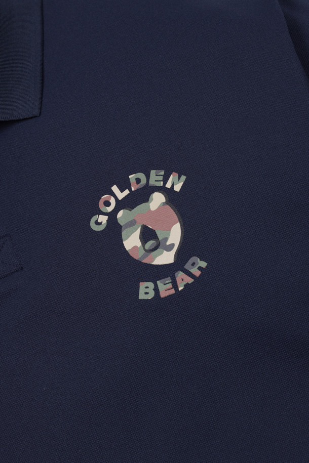 Golden Bear - 반팔티셔츠 - Camo Bear Small Chest logo Collar T-shirt