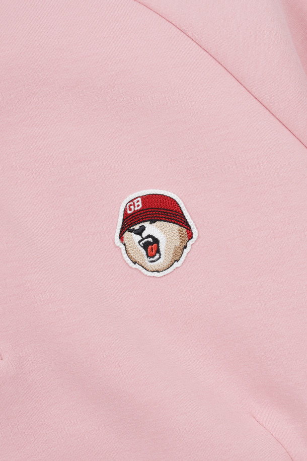 Golden Bear - 스웻셔츠 - (WOMEN) Reglan Sleeve Half Zip-up SweatShirt(Pink)