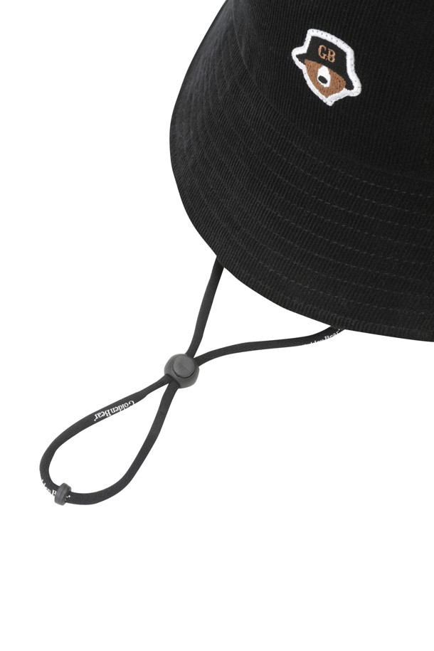 Golden Bear - 모자 - (UNI) Corduroy Bucket Hat(Black)