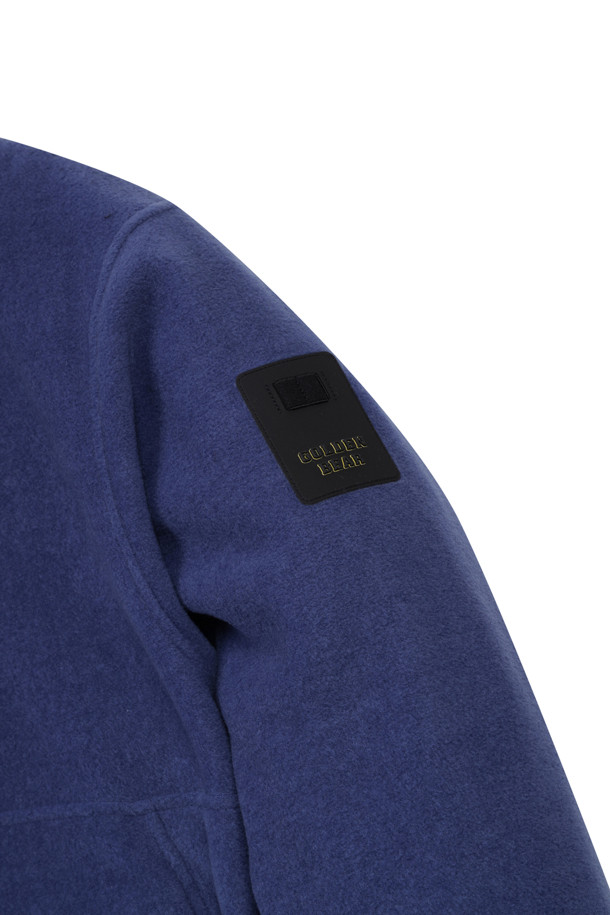 Golden Bear - 긴팔티셔츠 - (MEN) Stand Collar Half BD Fleece(Navy)