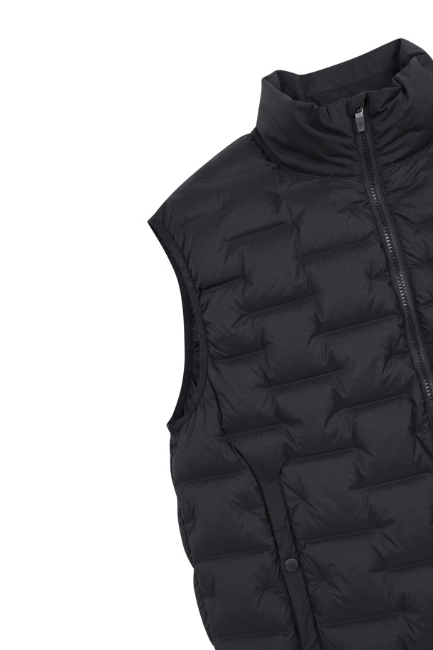 Golden Bear - 베스트 - (MEN) Tube Down Zip-up Vest(Black)