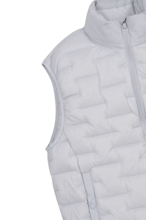 Golden Bear - 베스트 - (MEN) Tube Down Zip-up Vest(Grey)