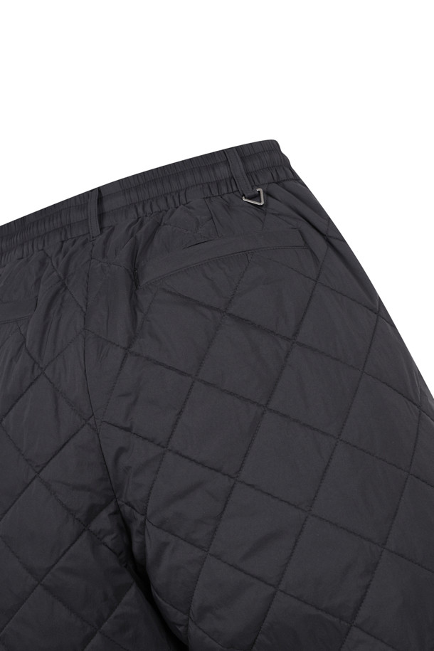 Golden Bear - 롱/미디팬츠 - (WOMEN) Quilted Wide Pants(Black)