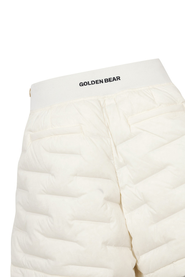 Golden Bear - 하프팬츠 - (WOMEN) Tube Down Banding Shorts(Ivory)