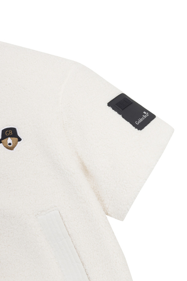 Golden Bear - 점퍼 - (WOMEN) Short Sleeve Fleece Jacket(Ivory)