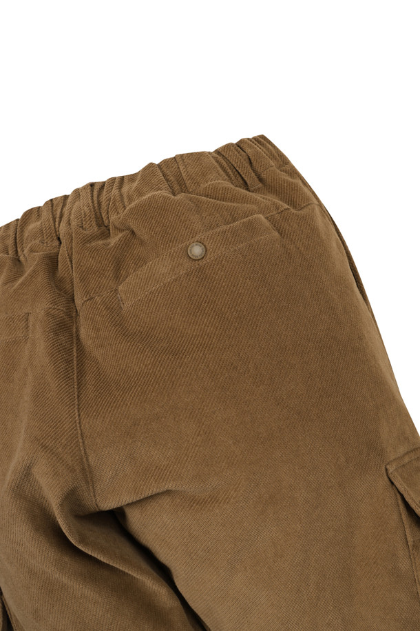 Golden Bear - 캐주얼팬츠 - (MEN) Bonded Corduroy Baggy Fit Pants(Beige)