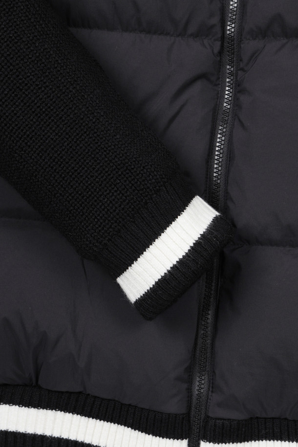 Golden Bear - 다운/패딩 - (MEN) Knit Hybrid Full Zip Jumper(Black)