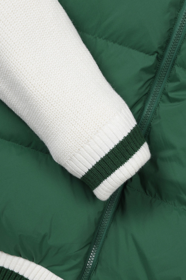 Golden Bear - 블루종/점퍼 - (MEN) Knit Hybrid Full Zip Jumper(Green)