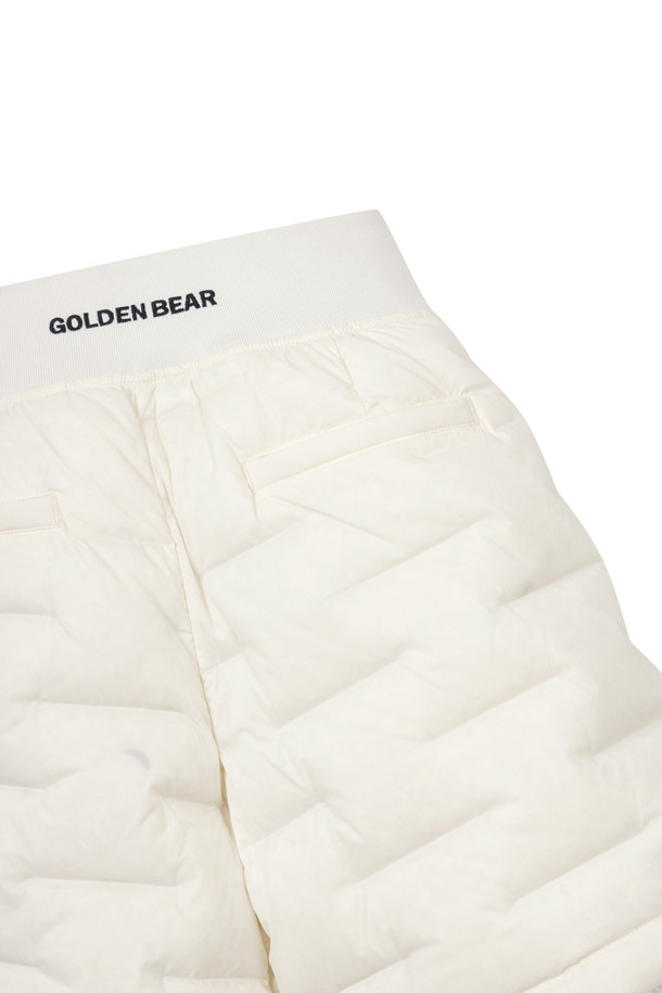 Golden Bear - 하프팬츠 - (WOMEN) Tube Down Banding Shorts(Ivory)