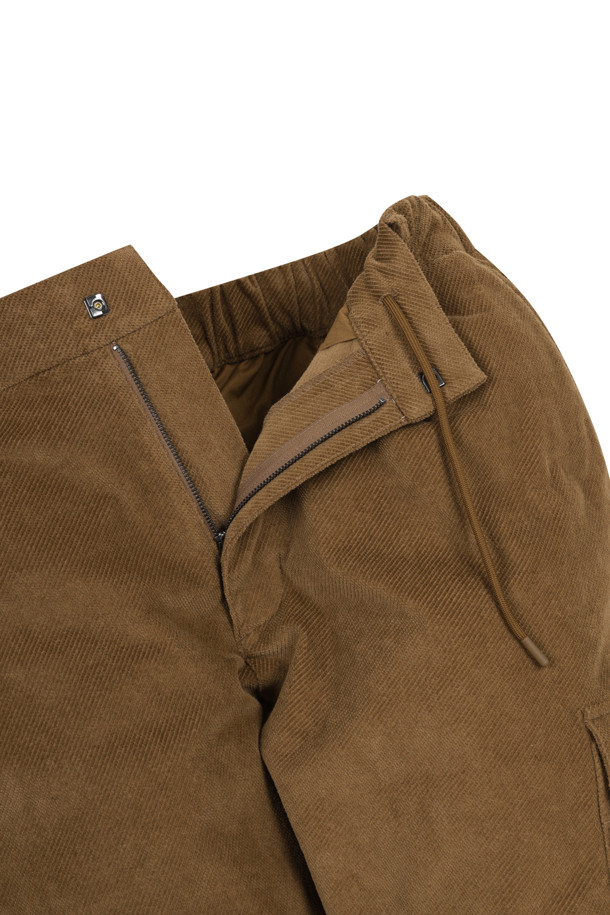 Golden Bear - 캐주얼팬츠 - (MEN) Bonded Corduroy Baggy Fit Pants(Beige)