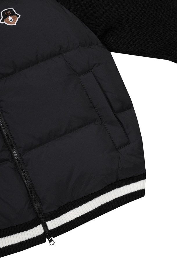 Golden Bear - 다운/패딩 - (MEN) Knit Hybrid Full Zip Jumper(Black)