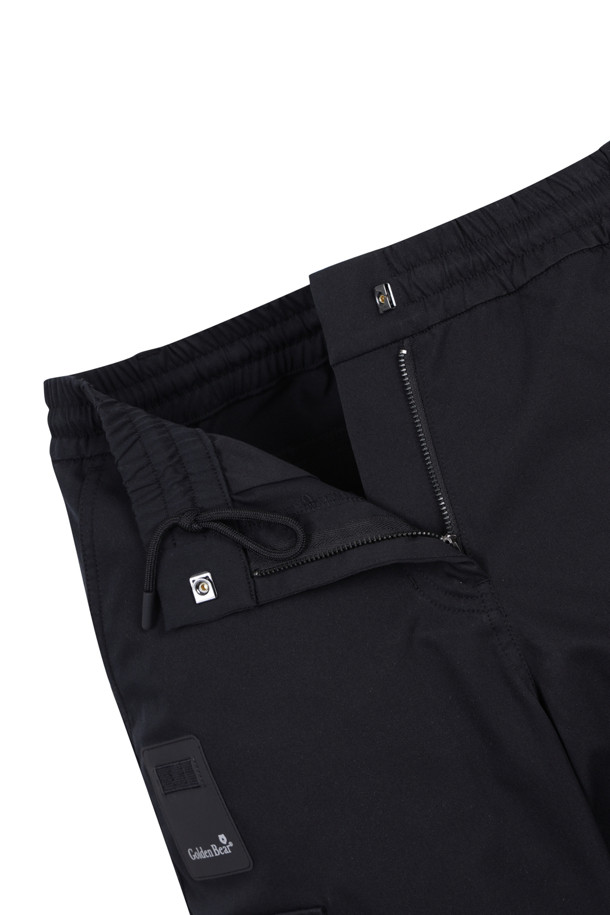 Golden Bear - 롱/미디팬츠 - (WOMEN) Semi-wide Fit Cargo Pocket Pants(Black)