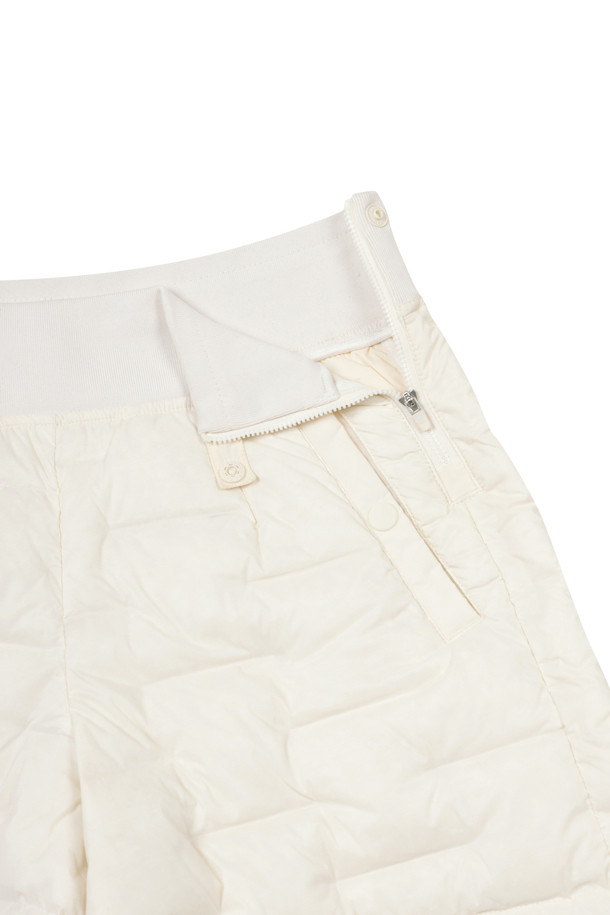 Golden Bear - 하프팬츠 - (WOMEN) Tube Down Banding Shorts(Ivory)