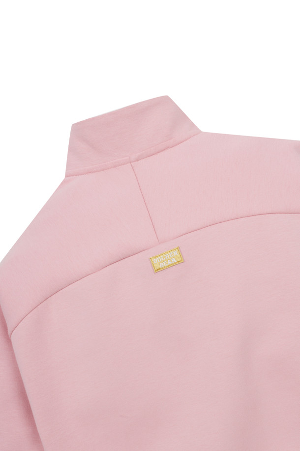 Golden Bear - 스웻셔츠 - (WOMEN) Reglan Sleeve Half Zip-up SweatShirt(Pink)