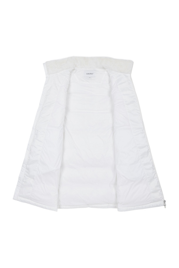 Golden Bear - 점퍼 - (WOMEN) Eco Fur Hybrid Down Zip-up Dress(Ivory)