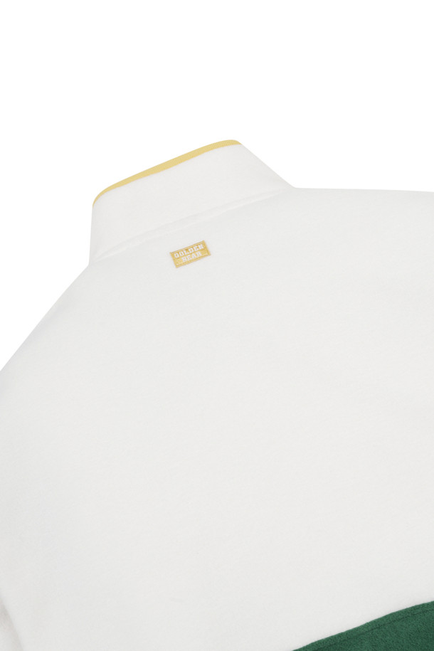 Golden Bear - 긴팔티셔츠 - (MEN) Stand Collar Half BD Fleece(Ivory)