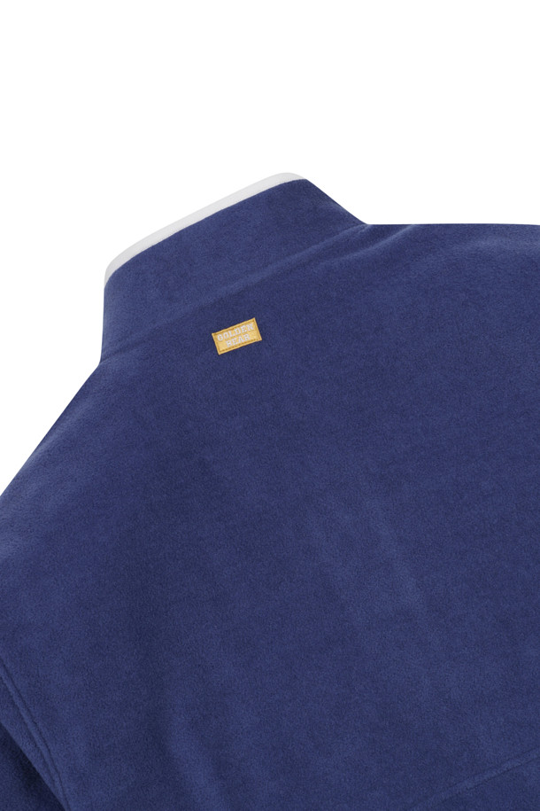 Golden Bear - 긴팔티셔츠 - (MEN) Stand Collar Half BD Fleece(Navy)