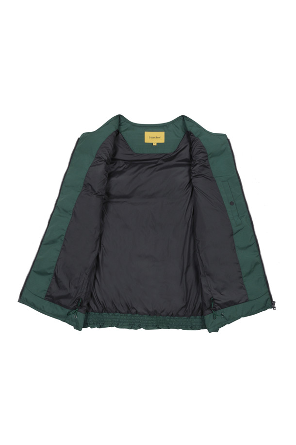 Golden Bear - 베스트 - (MEN) Collarless Round Zip up Vest(Green)