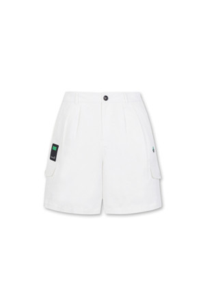 Two Tucks Cotton Shorts