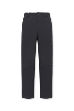 (MEN) Diagonal Zip Pocket Tapered Fit Pants(Black)