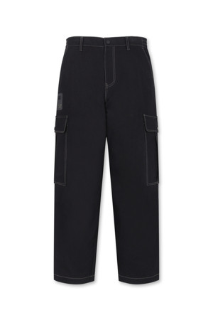 (MEN) 6 Pocket Straight Pants(Black)